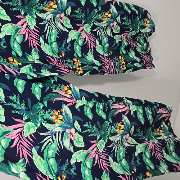 {LOFT} Fluid Wide Leg Pants in Botanical Print - Size XL - Picture 8 of 13